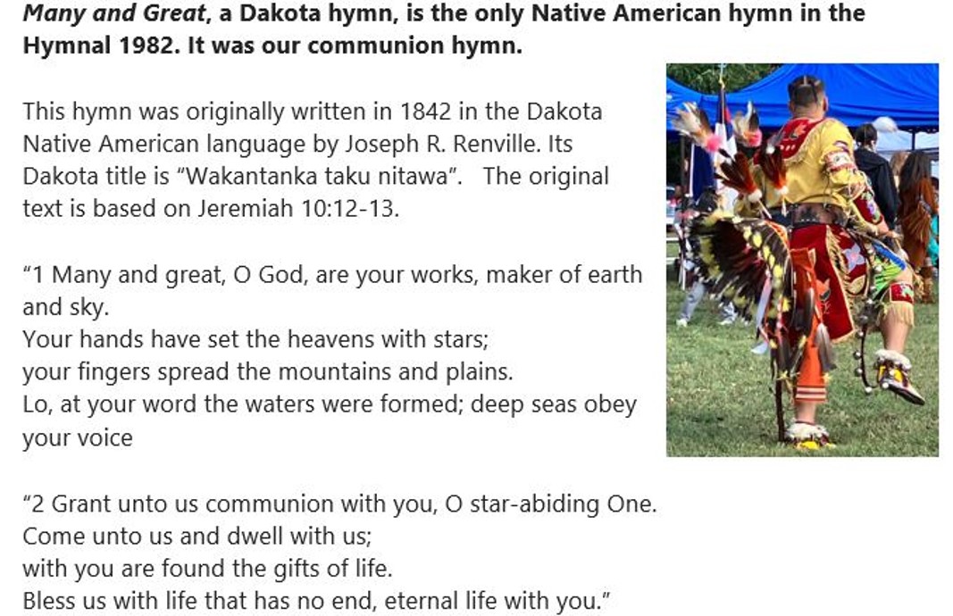 Oct 8 - The "Native American service"